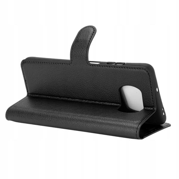 Litchi Case Cover Til Poco X3 Nfc Pro Sort Silikone