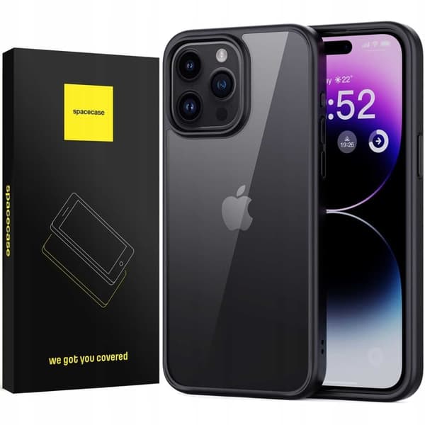 Spacecase Case Cover Til Iphone 15 Pro Metro Black