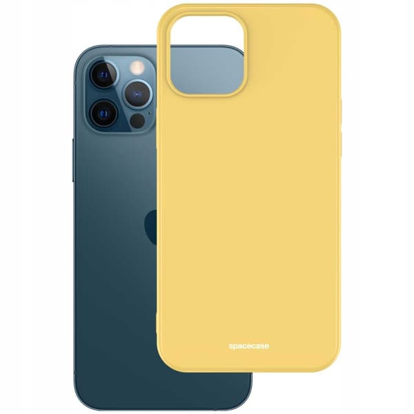 Spacecase Silikonevesker For Iphone 12 Pro Max Gul Deksler
