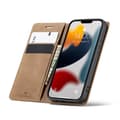 Miniatyrbillede 1 af 11: Spacecase Wallet Case Til Iphone 13 Mini Brunt Lædercase