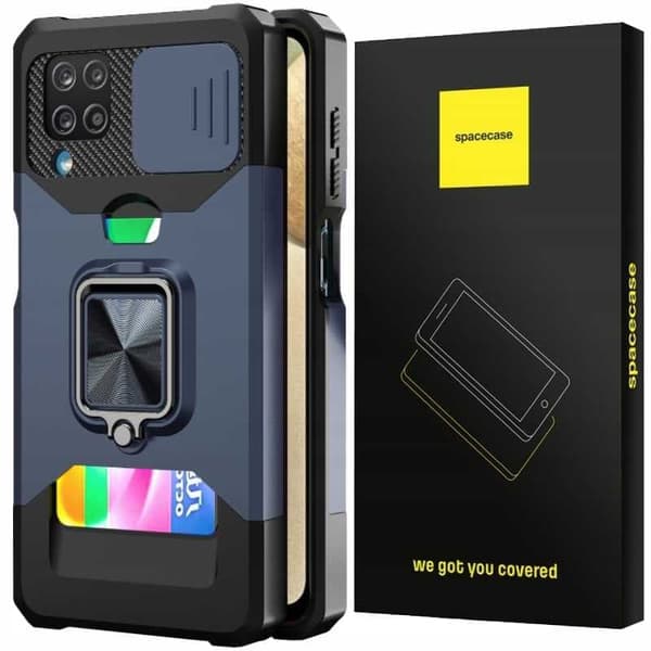 Varusteen Kotelon Kansi Samsung Galaxy A12 Blue:Lle