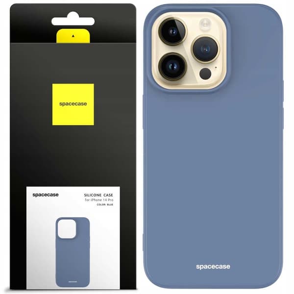 Spacecase Silikone Case Til Iphone 14 Pro Blue Beskyttelse