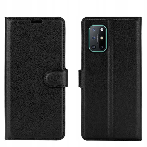 Litchi-Etekske For Oneplus 8T Svart Tpu