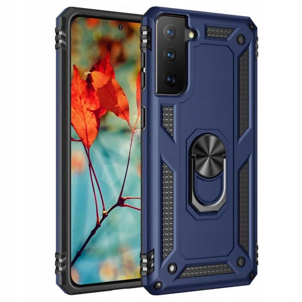 Spacecase Kotelon Kansi Samsung Galaxy S21+ Blue Sc Ring Nx:Lle