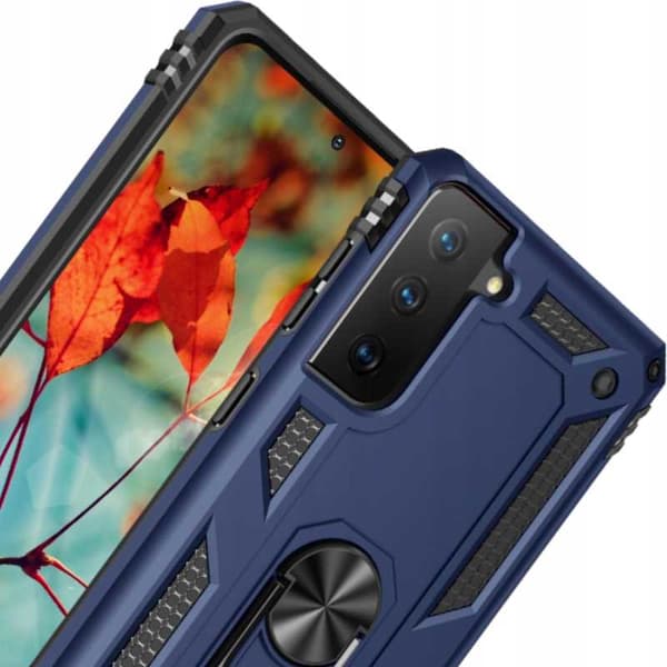 Spacecase Kotelon Kansi Samsung Galaxy S21+ Blue Sc Ring Nx:Lle