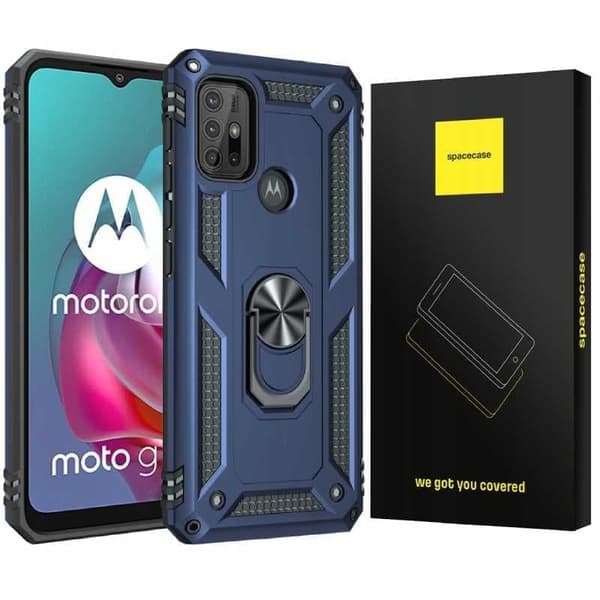 Spacecase Case Cover Til Motorola Moto G10 G30 Blå