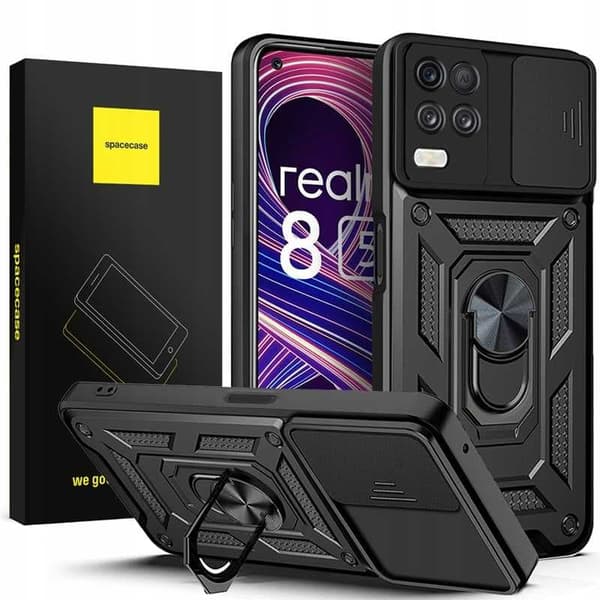 Spacecase Case Til Realme 8 5G Sort