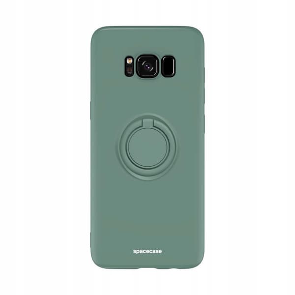 Spacecase Silikone Case Ring Galaxy S8 Telefondeksel Grønn