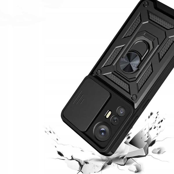 Xiaomi 12 12X Black Camring -Kotelon Värikotelon Kansi