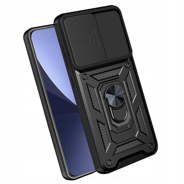 Xiaomi 12 12X Black Camring -Kotelon Värikotelon Kansi