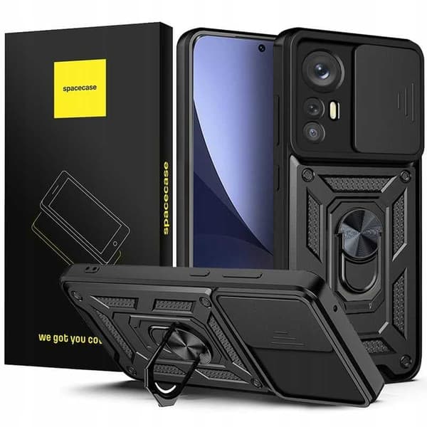 Xiaomi 12 12X Black Camring -Kotelon Värikotelon Kansi