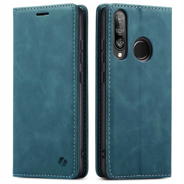 Spacecase Case Pengebog Til Huawei P30 Lite Blå Lomme