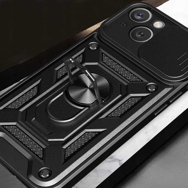 Spacecase Case Kotelo Iphone 15 Black Sc Caming Suojalle