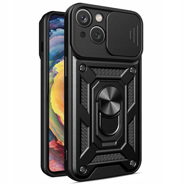 Spacecase Case Kotelo Iphone 15 Black Sc Caming Suojalle