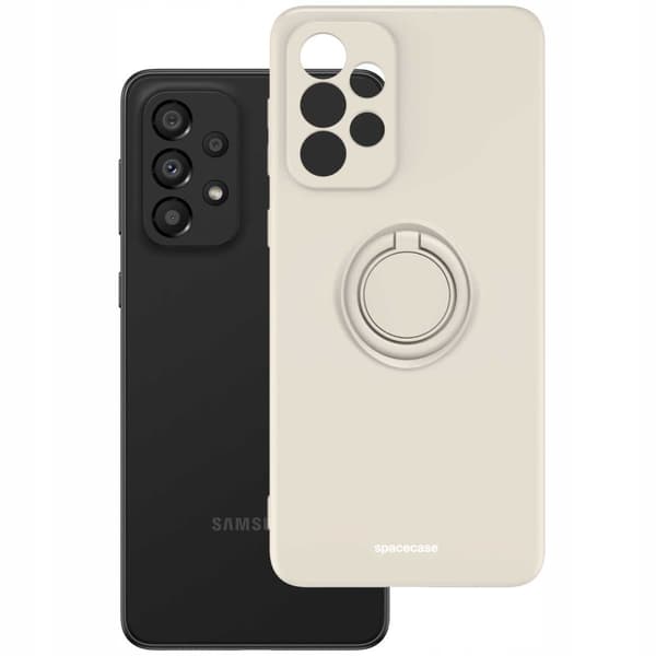 Spacecase Silicone Case Ring For Samsung Galaxy A33 5G Bone
