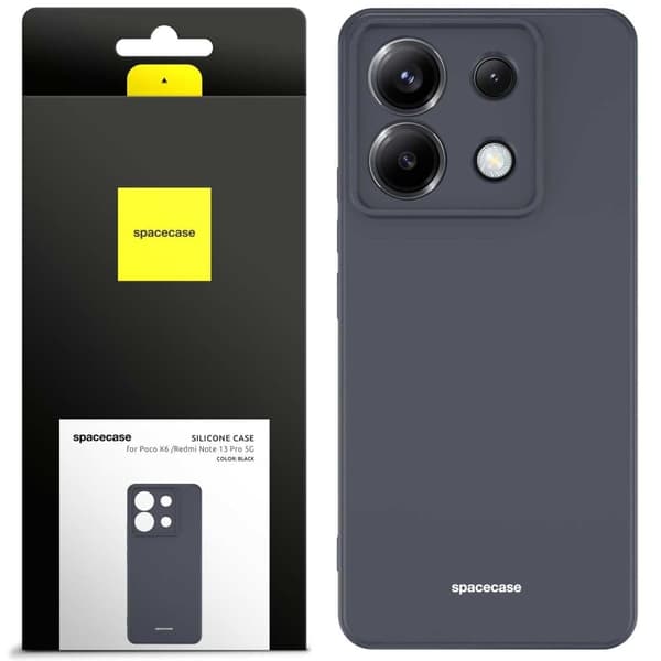 Spacecase Silikone Case Poco X6 Rm Note 13 Pro 5G Sort