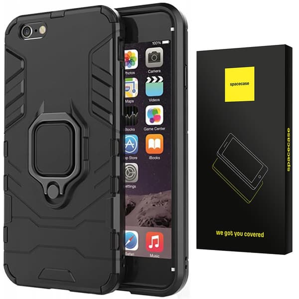 Spacecase Case X-Ring Cover För Iphone 6 6S Plus Svart