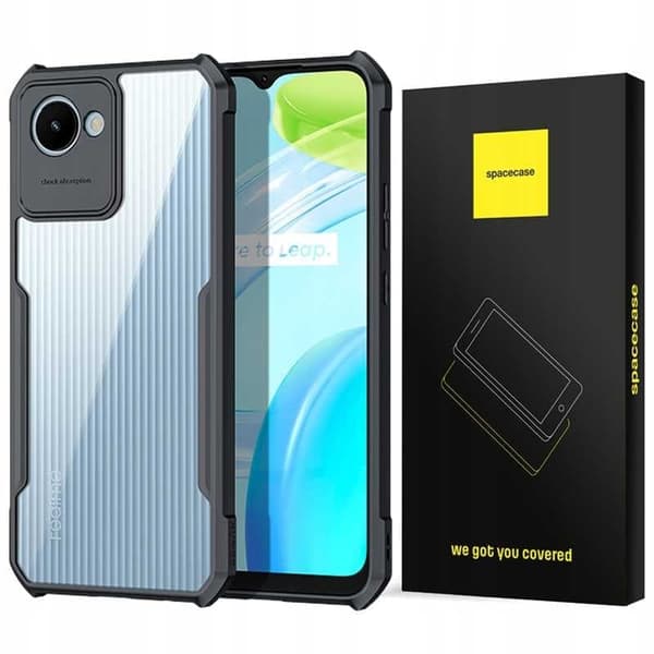Realme C30 Beetle Puhelin Musta Spacecase Kotelon Kansi
