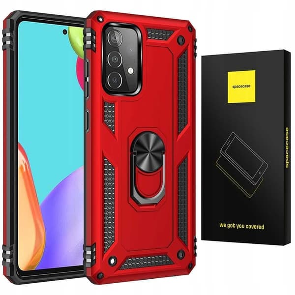 Varusteen Kotelon Kansi Samsung Galaxy A52 5G Red:Lle