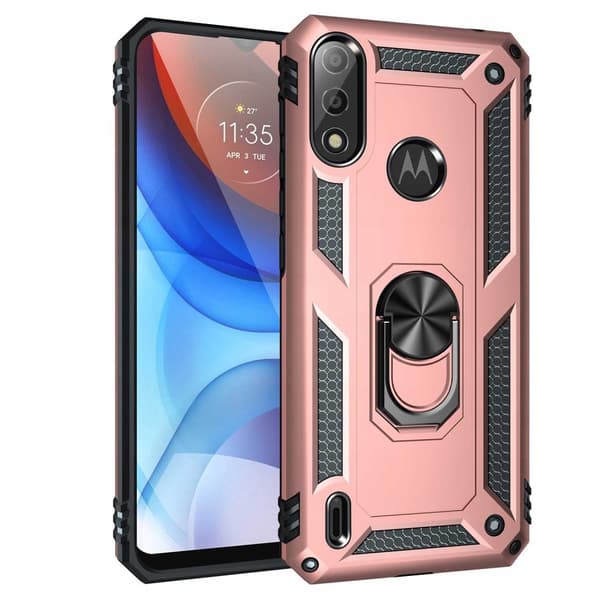 Spacecase Case Cover Till Motorola E7 E7I Power Pink Sc Ring Nx
