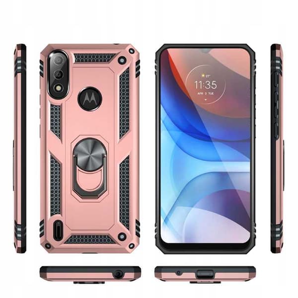 Spacecase Case Cover Till Motorola E7 E7I Power Pink Sc Ring Nx