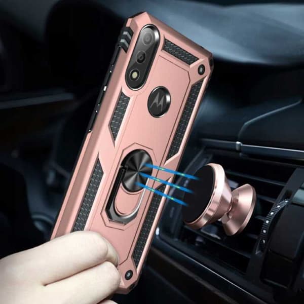 Spacecase Case Cover Till Motorola E7 E7I Power Pink Sc Ring Nx
