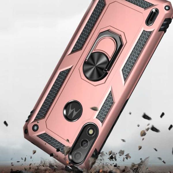 Spacecase Case Cover Till Motorola E7 E7I Power Pink Sc Ring Nx