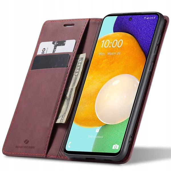 Spacecase Fodral Plånbok För Samsung Galaxy A53 Röd