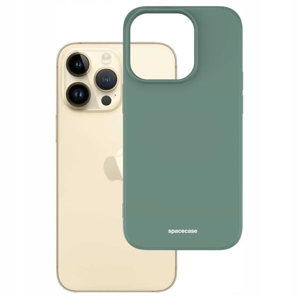 Spacecase Silikone Case Til Iphone 14 Pro Mørkegrøn