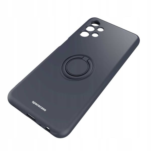 Spacecase Silicone Case Ring For Samsung Galaxy A13 4G Black