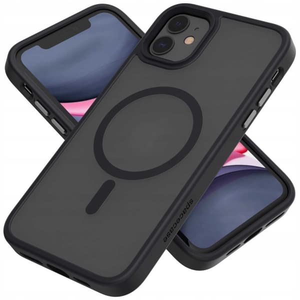 Spacecase Hybrid Case För Iphone 11 Magnetic Black