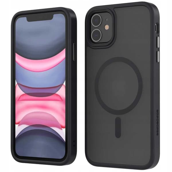 Spacecase Hybrid Case För Iphone 11 Magnetic Black