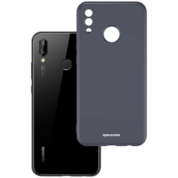 Spacecase Silikone Case Til Huawei P20 Lite Sort Beskyttelse