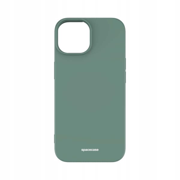 Spacecase Silikonikuoro Iphone 15 Case Tummavihreä