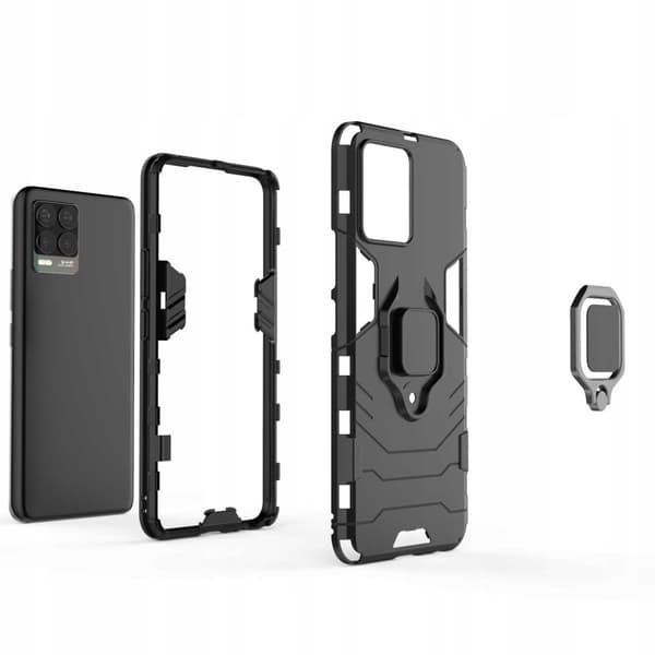 Spacecase Deksler For Realme 8 8 Pro Phone Svart