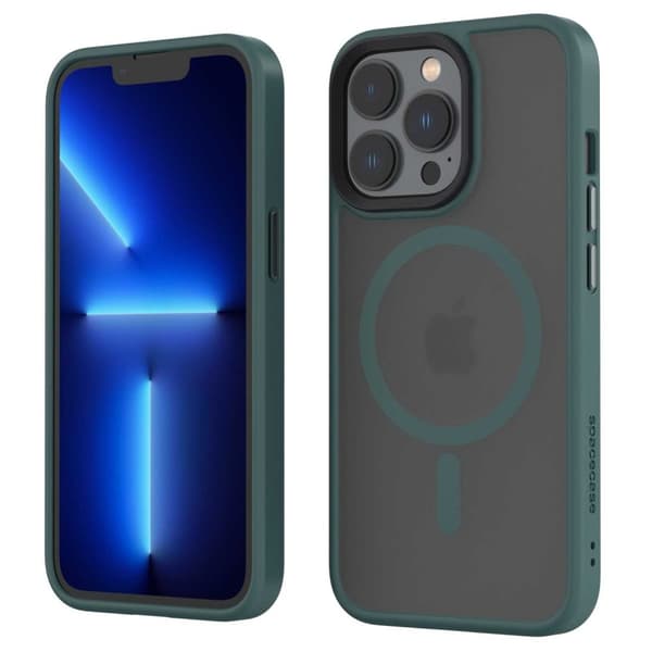Spacecase Hybrid Case For Iphone 13 Pro For Magsafe Mørkegrønn