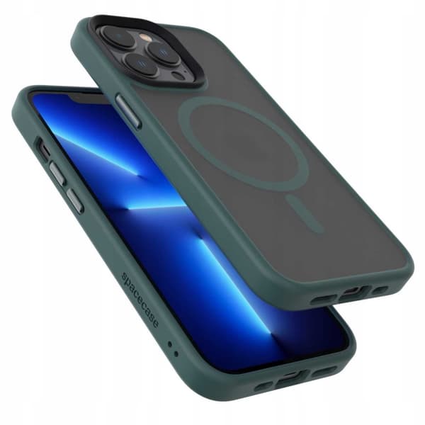 Spacecase Hybrid Case For Iphone 13 Pro For Magsafe Mørkegrønn