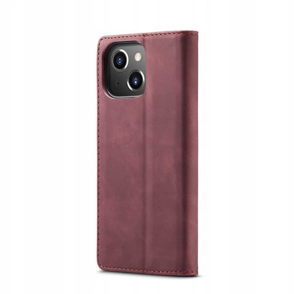 Spacecase Wallet Case Iphone 13 Mini Punainen Nahkakotelo