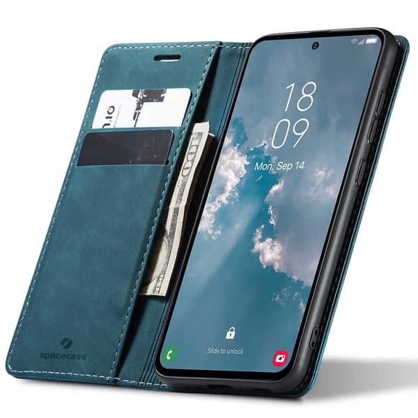 Spacecase Wallet Case Til Samsung Galaxy A54 5G Blå