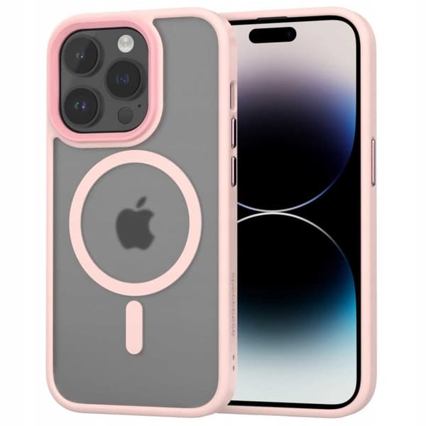 Spacecase Hybrid Magnetisk Case Til Iphone 14 Pro Pink Case