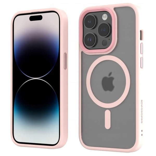 Spacecase Hybrid Magnetisk Case Til Iphone 14 Pro Pink Case