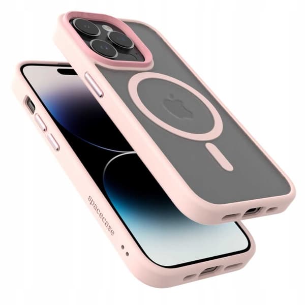 Spacecase Hybrid Magnetisk Case Til Iphone 14 Pro Pink Case