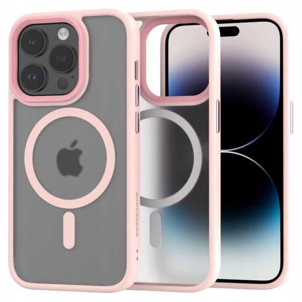 Spacecase Hybrid Magnetisk Case Til Iphone 14 Pro Pink Case