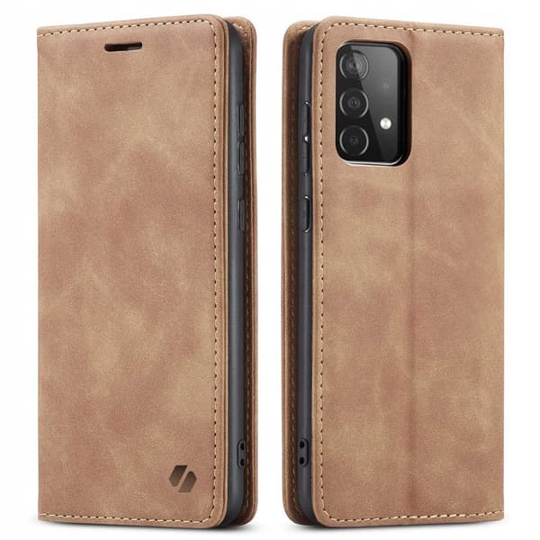 Spacecase Case Wallet Case Til Samsung Galaxy A52 5G Lysebrun