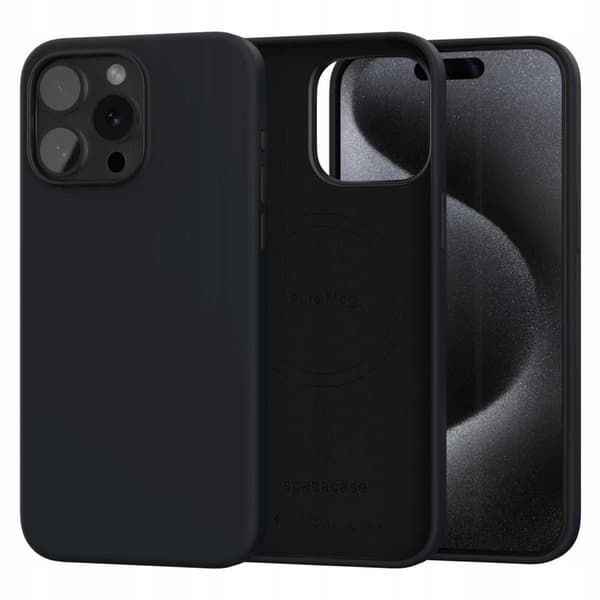 Iphone 15 Pro Max Sc Pure Mag Black Spacecase Kotelon Kansi