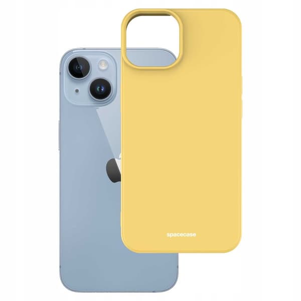 Spacecase Silikone Case Til Iphone 14 Gul Telefonbeskyttelse