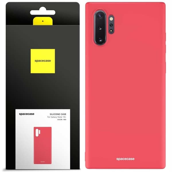 Spacecase Silikone Case Til Samsung Galaxy Note 10+ Rødt Cover