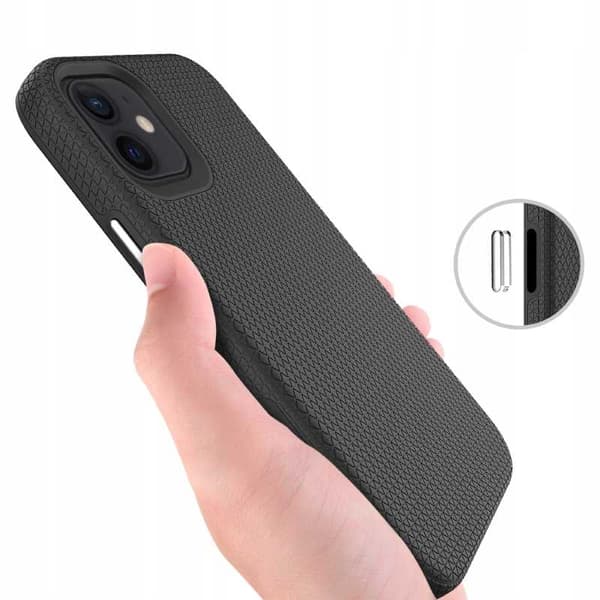 Spacecase Deksler For Iphone 12 Mini Sort Beskyttelse