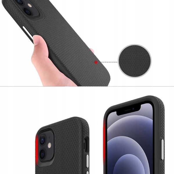 Spacecase Deksler For Iphone 12 Mini Sort Beskyttelse