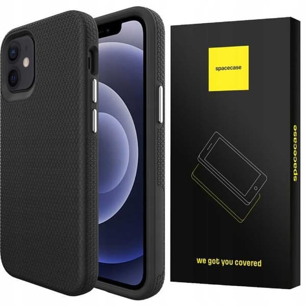 Spacecase Deksler For Iphone 12 Mini Sort Beskyttelse